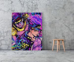 Tela stampata Wall Art Jojo S Bizarre Poster Pittura Modern Home Decor Modulare Japan Anime Character Cornice per camera da letto6013565