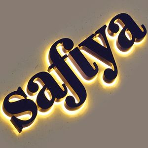 Outdoor Stainless Steel LED Signage LED Illuminated LED Backlit Letter Sign