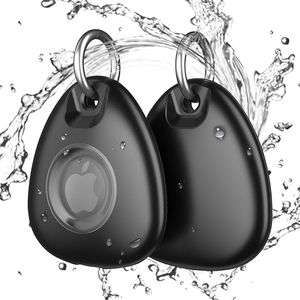 IPX8 Waterproof Airtag Holder, 2 Pack Apple Airtag Keychain Full-Body Shockproof Anti-Scratch Small and Lightweight.