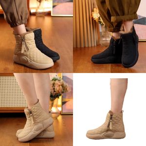 Botas de qualidade neve inverno feminino nova moda coreana sapatos sola grossa pelúcia engrossado