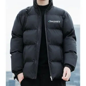 2023 Winter Men's Warm Parkas Streetwear Cotton Coats Slim Male Zipper Jackets Windproof Padded Coat Mens Korean bread