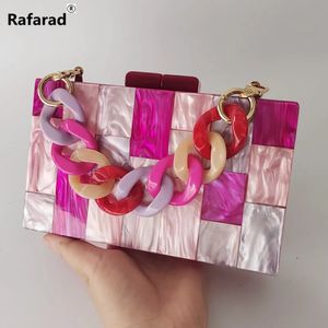 Evening Bags Factory Trendy Handbag Brand Women Summer Small Mini Rose Red Plaid Luxury Party Evening Bags Cute Wedding Box Clutch Purse 231026