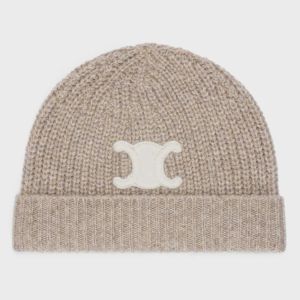 Designer Beanie CELINS 2023 Inverno Nova Lã Clássico Marca Moda Chapéu De Malha Site Oficial de Alta Qualidade