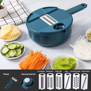 Fruit Vegetable Tools Cutter Multifunctional Salad Utensils Chopper Carrot Potato Manual Shredder Kitchen Cooking 231026