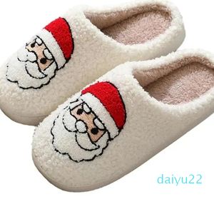 Slippers Santa Christmas House Shoes Anti-Slip Winter Indoor Warm Cozy Prewalkes