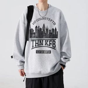 Men s hoodies tröjor överdimensionerade hösten y2k harajuku casual anime mönster vintage lös social stilfull kvalitet modekläder 231026