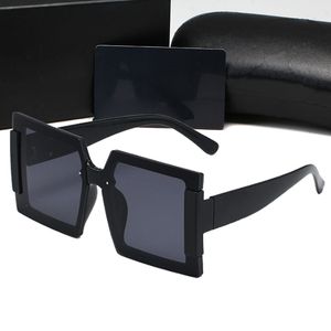 61J58 Damen-Designer-Sonnenbrille, Goggle, Herren-Sonnenbrille, quadratisch, große übergroße Sonnenbrille, schwarze dunkle Gläser, Sonnenbrille, Retro-Brille für Herren, UV400-Schutz