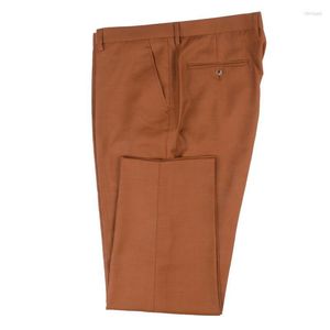 Ternos masculinos blazers masculinos verão negócios casual cobre marrom calças sob medida calças de vestido masculino para feito sob encomenda 2023men's