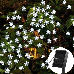 Garden Decorations 10M7M Solar String Christmas Lights Outdoor 1005020LED 8Mode Waterproof Flower Blossom Lighting Party Home Decoration 231026