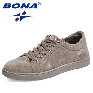 Klädskor bona designers klassiker casual män mocka andas ut utomhusljus sneakers man skateboradande skor mansculino 231025