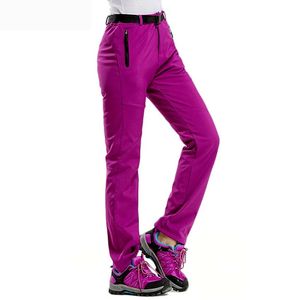 Pantaloni da sci Donna Pantaloni Softshell Pesca Campeggio Trekking Pantaloni da sci Pantaloni in pile caldo spesso antivento impermeabile 231025