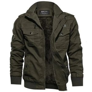 Mens Wool Blends Men Winter Jackets Cargo Thicker Warm Down Balck Casual Coats High Quality Male Multipocket Tops 231025
