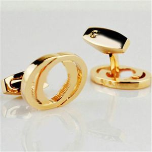 Luxury Designer Cuff link Fashion Jewelry Men Classic Letters Cuff links Shirt Accessories Wedding Gifts Cufflinks300g