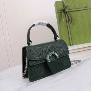 Lüks Bayanlar 752029 Tote Çanta Çift Kaplan Kafası Kilit Klasik Tasarım Bir Zincir Kayışı Güzel Moda Tasarımcısı Moda Tasarımı Haute Couture Bag