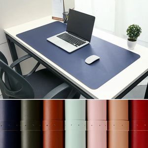 Mouse pads descansos de pulso portátil jogo de escritório em casa mousepad superfície de descanso protetora mesa de jantar tapete de escrita fácil limpo couro pu tapete de mesa laptop pad 231025