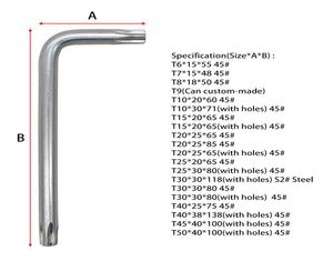 L eixo t6 t7 t8 t9 t10 t15 t20 t25 t30 t40 t45 t50 chave de fenda torx de segurança alto torque baixo camout gota varejo4281054