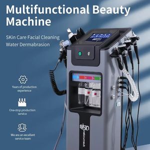 Máquina de microdermoabrasão de efeito forte 10 alças RF rugas remover ultrassom oxigênio jato pele apertar pigmento remover purificador esfoliante salão de beleza