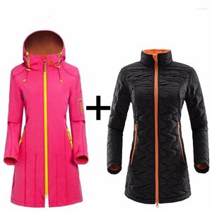 Jaquetas de caça mulher primavera inverno ao ar livre caminhadas escalada acampamento livrando roupas pegar suor softshell blusão jaqueta à prova dwaterproof água