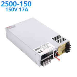 HONGPOE 2500W 150V Power Supply 150V AC-DC 0-5V Analog Signal Control 0-150V Adjustable Power Supply SE-2500-150Power Transformer 150V 16.5A