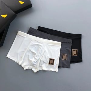 Herren Unterwäsche Designer Boxer Marke Underpants sexy klassische Briefs Mode atmableice Seidens Sommer Ultra Dünn Sektion Boxer unterwärt 3 Stück mit Kasten