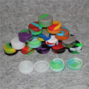 Top quality Silicone Non stick Wax Containers Food grade 3mL mini Dab Wax Jars Concentrate Case FDA approved ecig box DHL