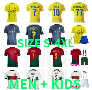 23 24 Al Nassr FC soccer Jerseys Ronaldo Mane MARTINEZ 2023 2024 Home away Portugal CR7 Gonzalo Martinez Talisca Ghislain Konan Vincent Football shiirt men kids kit