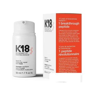 Shampoo Balsamo K18 Leave-In Molecar Maschera per capelli riparatrice per danni da candeggina 50 ml Prodotti per la consegna a goccia Strumenti per lo styling per la cura Dhbul