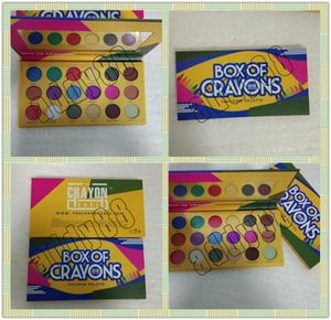 Ny ankomstpalett Box of Crayons Cosmetics Eyeshadow Palette 18 Colors Eye Shadow Palette Shimmer Matte Eye Beauty 3160013