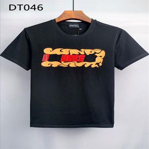 DSQファントムタートルメンズTシャツメンズデザイナーTシャツブラックホワイトバッククールなTシャツメンサマーファッションカジュアルストリートT-SHI252Y