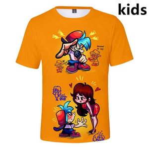 Herr t-shirts 2 till 14 år barn t shirt spel fredag ​​kväll funkin 3d tryck t-shirt pojkar flickor korta ärmskjortor barn c271d