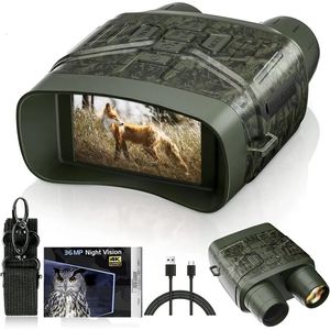 Camcorders LUOSI 4K Night Vision Binoculars Capture Stunning Images Videos with 3'' Large Screen Builtin Camera 231025