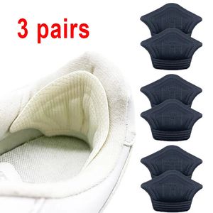 Sko delar tillbehör 3Pair6pcs Insoles Patch Heel Pads For Sport Shoes Back Sticker Justerbar storlek Antiwear Feet Pad Cushion Insert Insula 231025