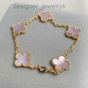 Designer Bracelets 2023 Van Clover Bracelet 18k Gold Love Bangle Sparkling Crystal Party Jewelryzzl6 333333