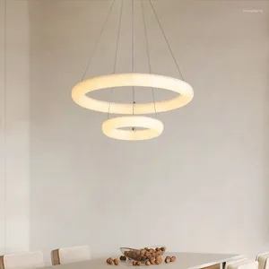 Pendant Lamps Nordic Led Crystal Lighting Dining Room Ceiling Hanging Oval Ball Glass Deco Maison
