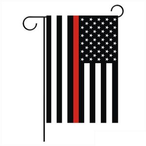 Banner-Flaggen, Blueline, USA-Polizei-Flaggen, Party-Dekoration, dünne blaue Linie, amerikanische Garten-Banner-Flagge, Hausgarten, festliche Party-Zubehör Dhl7V