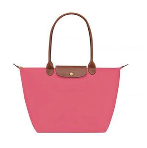 10a Damen-Ein-Schulter-Handtasche im europäischen Stil, wasserdichte Knödeltasche, Nylon-Handtasche, Umhängetasche, Falttasche, Stickerei-Tasche, Einkaufstasche, Mini-Tasche