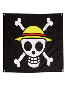 Custom One Piece Straw Hat Pirate Flags Banners 3x5ft 100D Polyester High Quality With Brass Grommets6751506