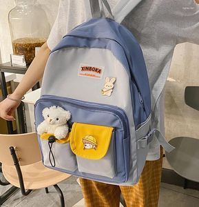 Школьные сумки, повседневный рюкзак Kawaii, женский нейлоновый водонепроницаемый рюкзак для девочек-подростков, рюкзаки Mochilas