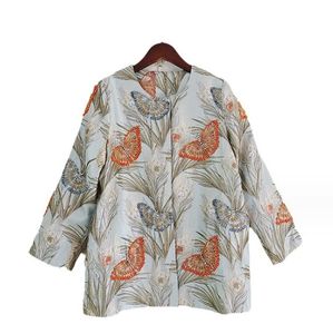 1026 XXL 2023 Autumn Milan Runway Coat Jackets Långärmad besättning Nackknapp Hög kvalitet Knapp Fashion Womens kläder YY