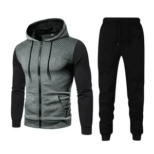 Herrjackor Tracksuit Fashion for Men hoodie fitness gymkläder som körs Sportkläder jogger vintersportdräkt