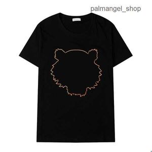 T-Shirts Kenzo T-shirt Mens Designer T Shirt Womens TShirt Summer Streetwear Short Sleeve Tiger Head Embroidery with Letters Printing Loose Trend T Shirt 93W8