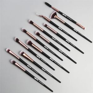 Makeup Tools Professional Maange Brushes Set 12st Set Eye Shadow Blending Eyeliner Eyelash Eyebrow för 297567 231025