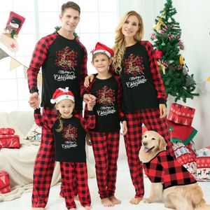 Одинаковые комплекты для всей семьи, Рождественский пижамный комплект, милый костюм с принтом Санта-Оленя для мамы, папы, детей, комплект из 2 предметов, детский комбинезон, одежда для сна 231026