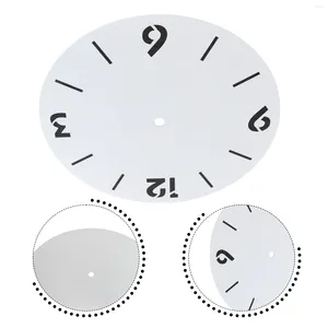 Clocks Accessories Diameters 243mm White Aluminium Metal Clock Dial Face Replacement Home Drcoration Room Decor Art DIY Ornament Arabic