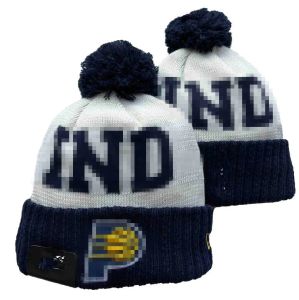 Pacers Beanies Indiana Bobble Hats Baseball Ball Caps 2023-24 Fashion Designer Bucket Hat Chunky Knit Faux Pom Beanie Christmas Sport Knit Hat