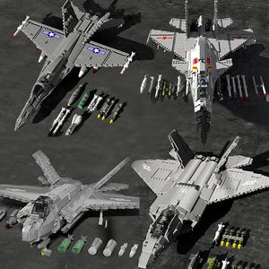 Aircraft Modle 1999 PCS F22 Fighter Gulf battle War model building block expert Military plane helicopter j 15 aircrafted jet US ww2 ii 231025