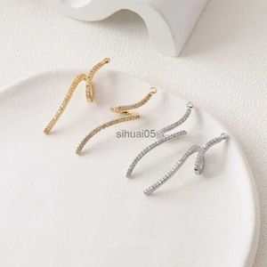 Stud 2PCS 14k Gold Plated Ear Studs Pendant Superior Quality with Zircon for Jewelry Making Diy Earrings Supplies Brass Accessories YQ231026