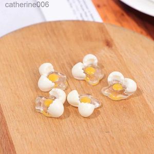 Kuchnie grają żywność 5pcs 1 12 Dollhouse miniaturowy Mini Broken Egg Model DIY Kitchen