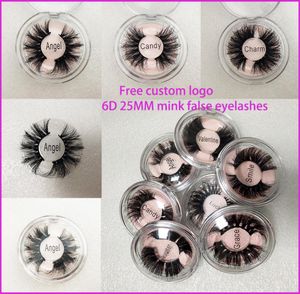 Nuove ciglia da 25 mm Ciglia di visone 6D Ciglia finte sexy individuali lunghe 25 mm Ciglia di visone Migliori ciglia 3d Edizione estesa 16 sty4487630