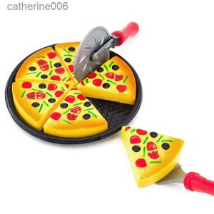 Kitchens Play Food 2020 Brand New Childrens Kids Pizza Slices Toppings Pretend Dinner Kitchen Play Food Toys Kids Gift 6PCSL231026